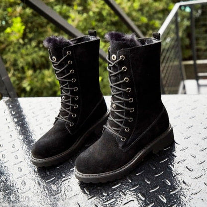 Damenstiefel Wildleder Hochwertig Elegant