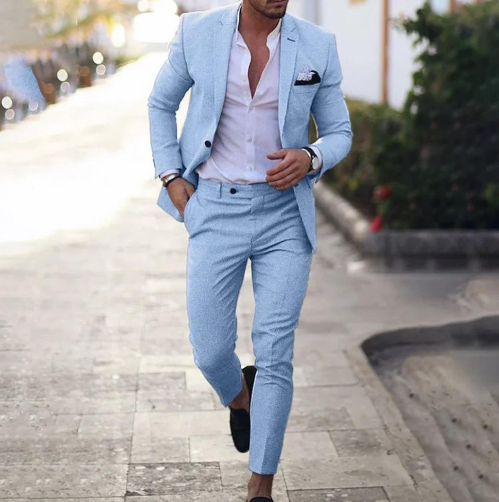 Herren Anzug Zweiteiler Maßanfertigung Blazer Hose