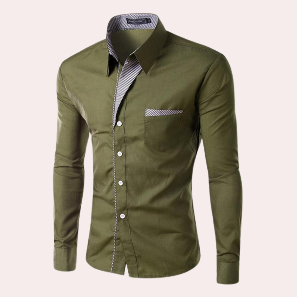 Herren Anzughemd Slim Fit Langarm - IdealeKleiden