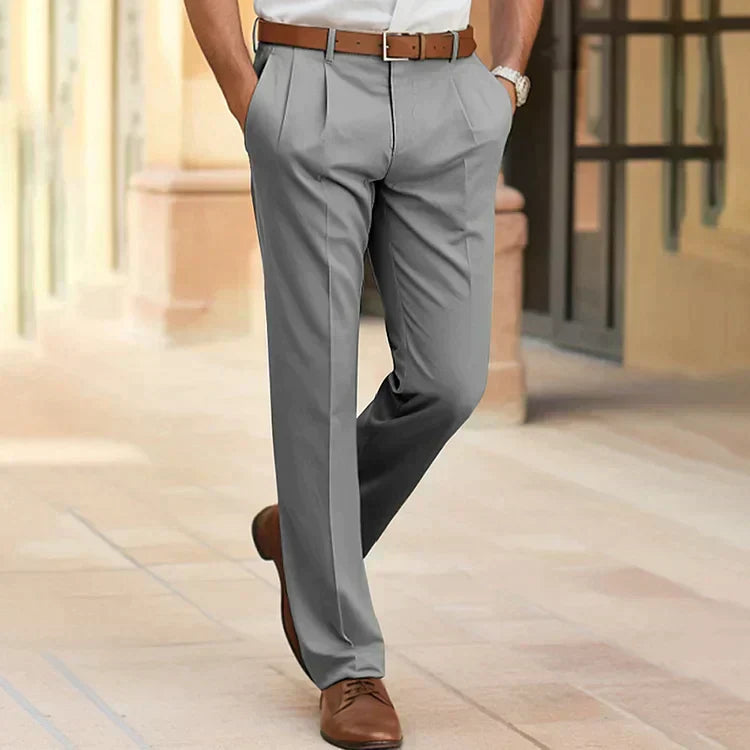 Herren Anzughosen Slim Fit Business