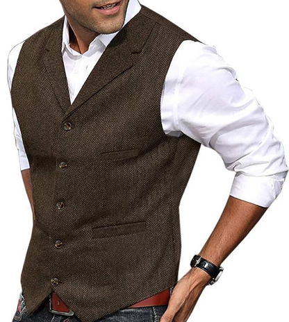 Herren Weste Elegante Ärmellose Mode