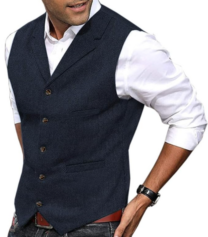 Herren Weste Elegante Ärmellose Mode