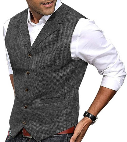Herren Weste Elegante Ärmellose Mode