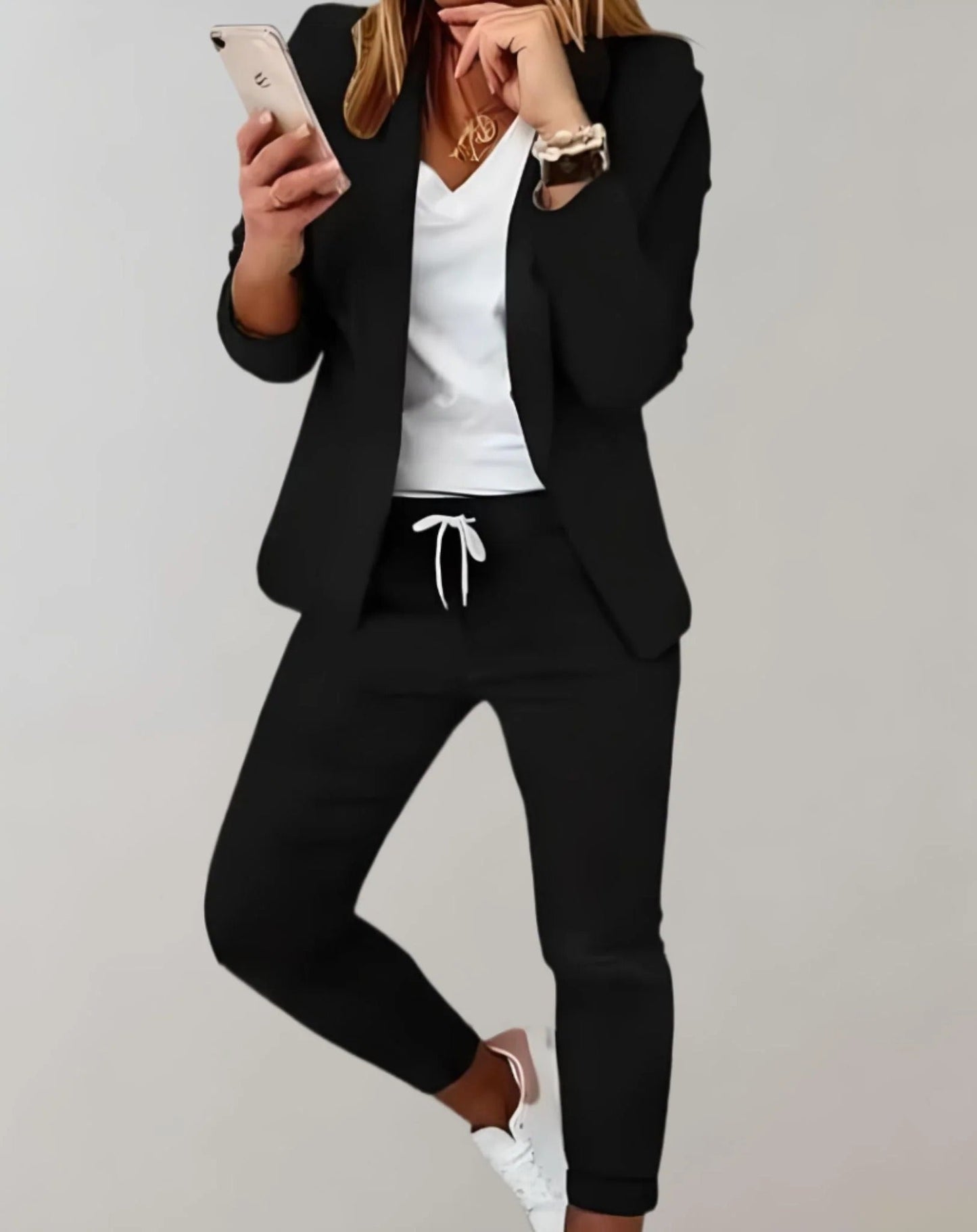 Damen Business-Anzug Elegant Röder Rot