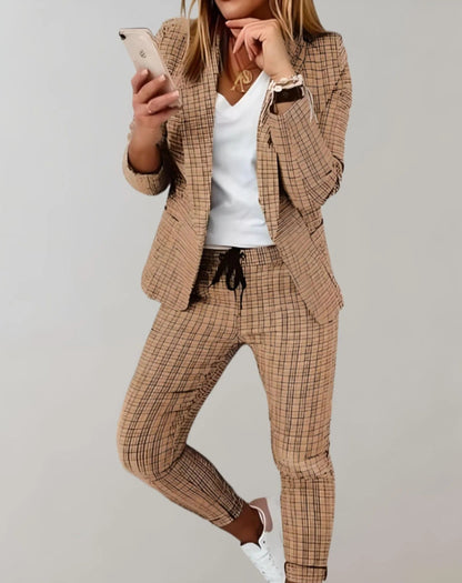 Damen Business-Anzug Elegant Röder Rot