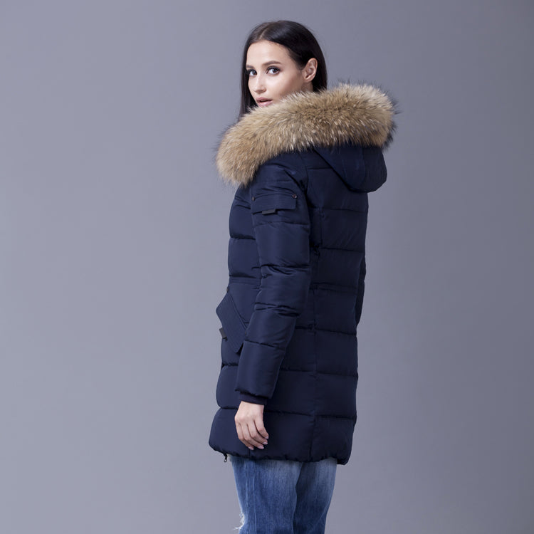 Lange Warme Winterdecke mit Kapuze