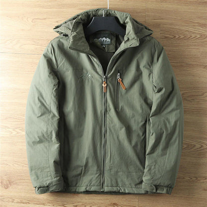 Praktische Outdoorjacke Wasserabweisend Fleece Kapuze