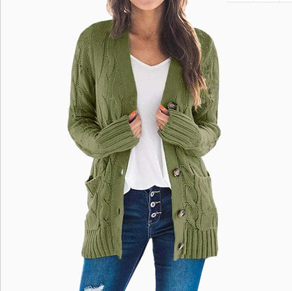 Damen Pullover Langarm Warm Elegant