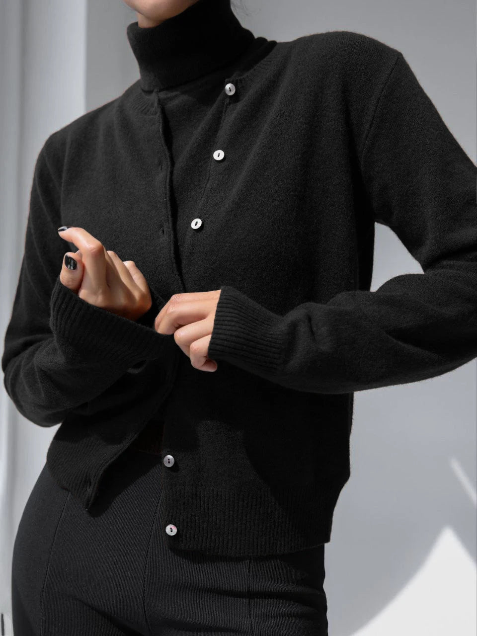 Damen Strickset Cardigan und Pullover Warm