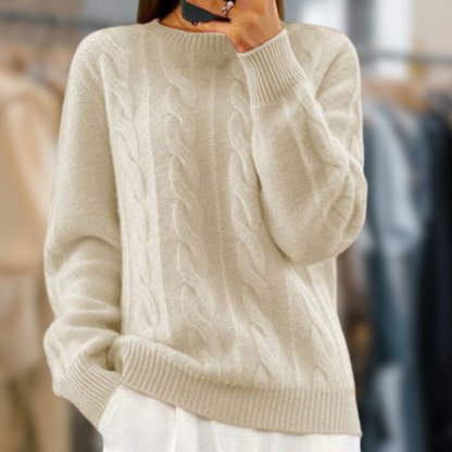 Modische Damenpullover Weich Strick - IdealeKleiden