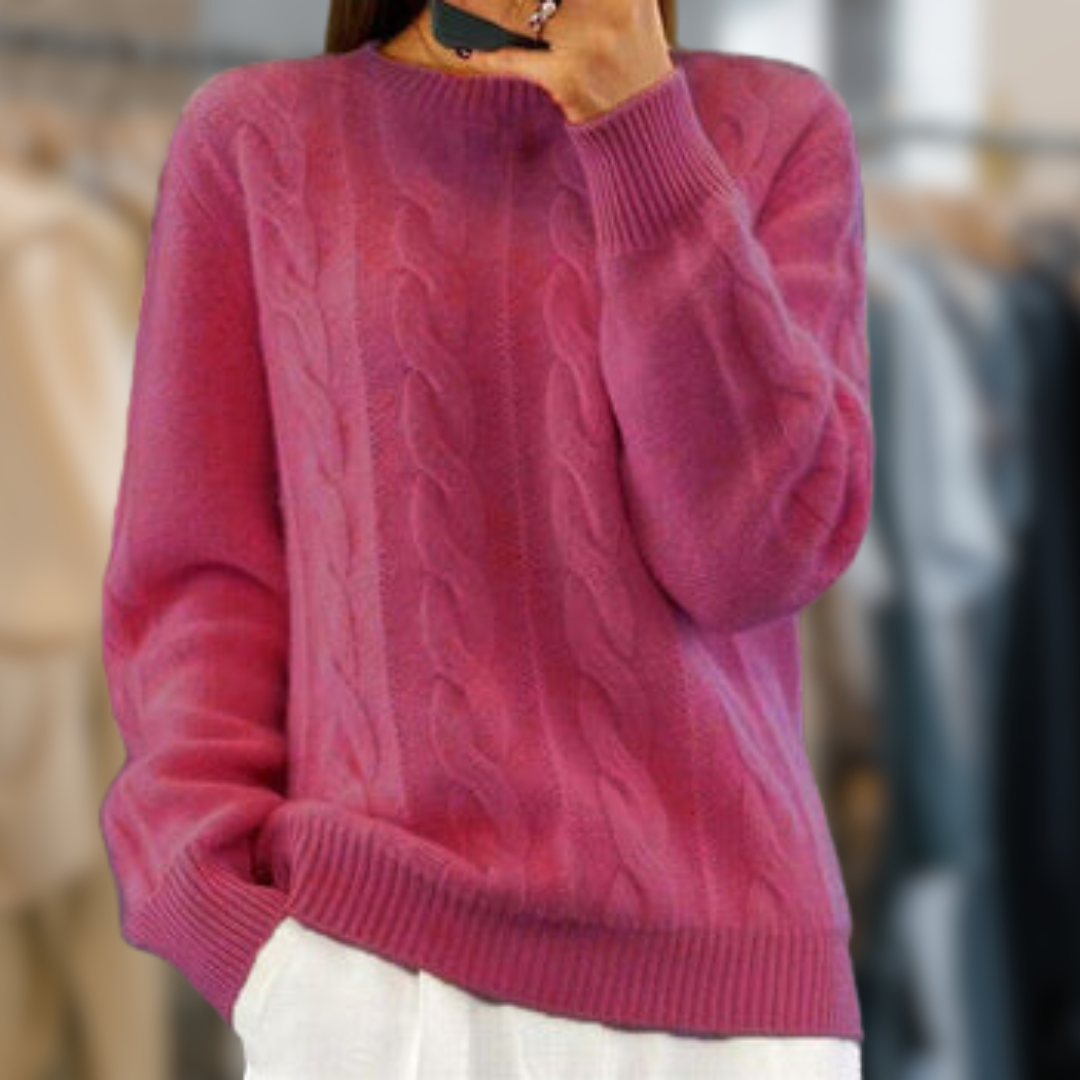 Modische Damenpullover Weich Strick