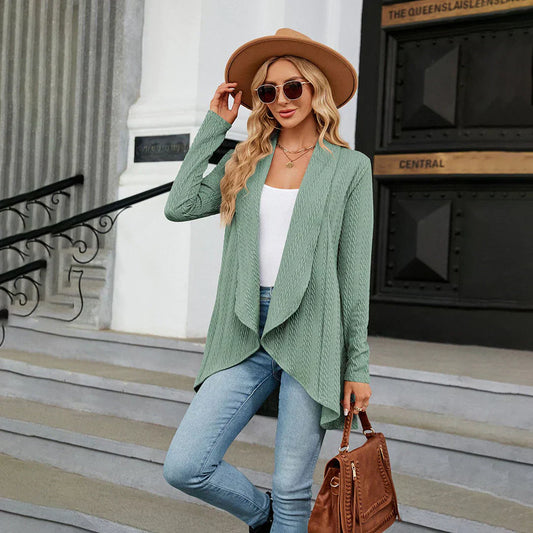 Damen Cardigan Offen Elegant Aurora - IdealeKleiden
