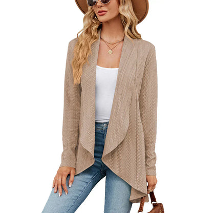 Damen Cardigan Langarm Herbst Chic