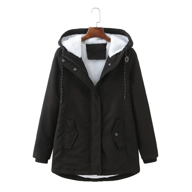 Kapuzenmantel Damen Winter Schick & Zeitlos