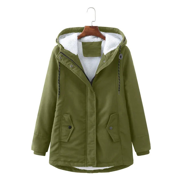 Kapuzenmantel Damen Winter Schick & Zeitlos