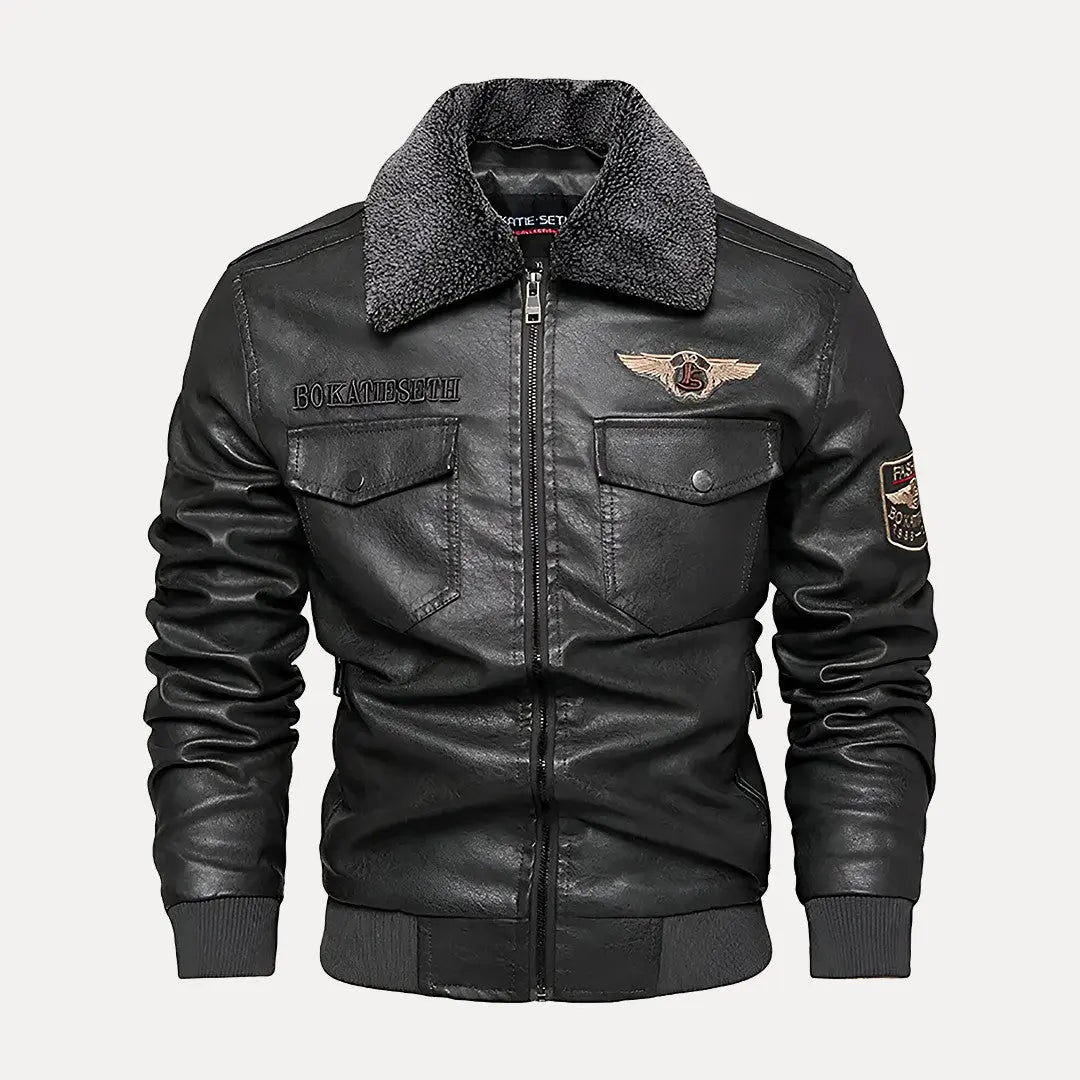 Elegante Lederjacke Traditionell
