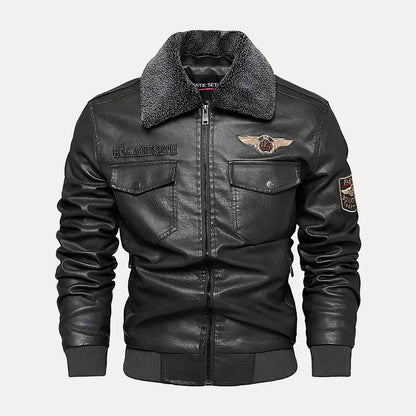 Elegante Lederjacke Traditionell