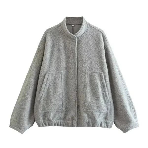 Übergröße Bomberjacke Damen Style