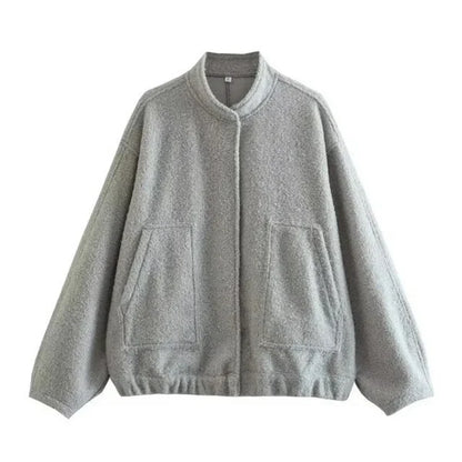 Übergröße Bomberjacke Damen Style