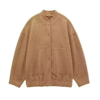 Übergröße Bomberjacke Damen Style
