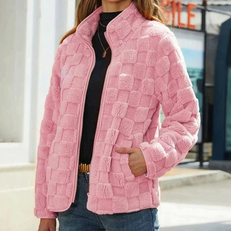 Weiche Fleecejacke Kurz Damen