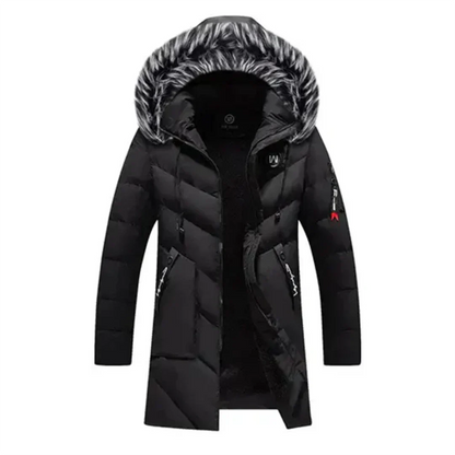 Herren Winterjacke Kapuze Leicht Isoliert