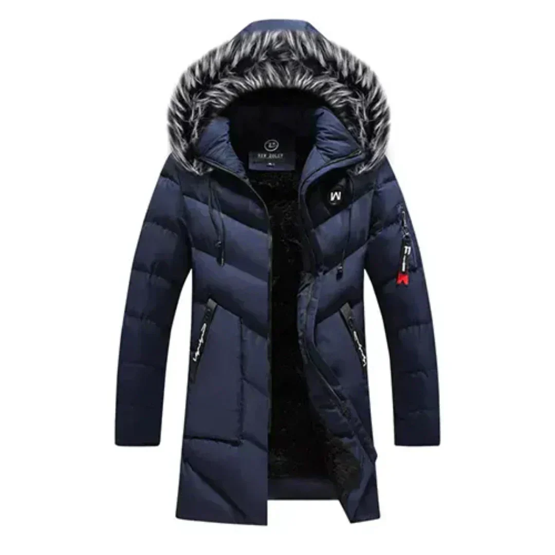 Herren Winterjacke Kapuze Leicht Isoliert - IdealeKleiden