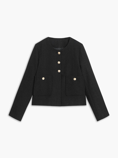 Stilvolle Tweed-Jacke Elegantes Design