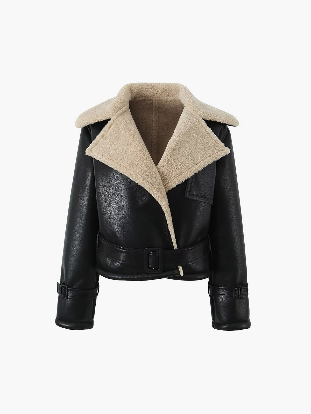 Weiche Flugjacke Sherpa Fleece Damen - IdealeKleiden