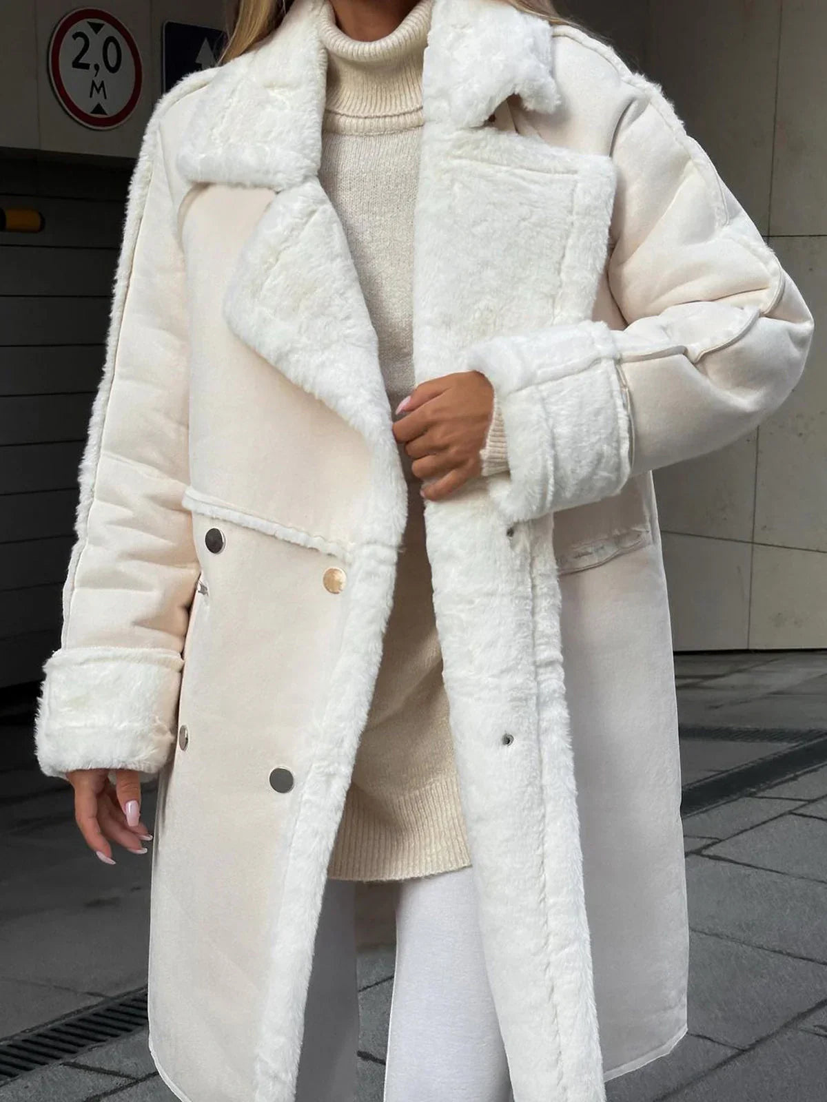 Damen Wintermantel Lang Warm Veritable Coat - IdealeKleiden