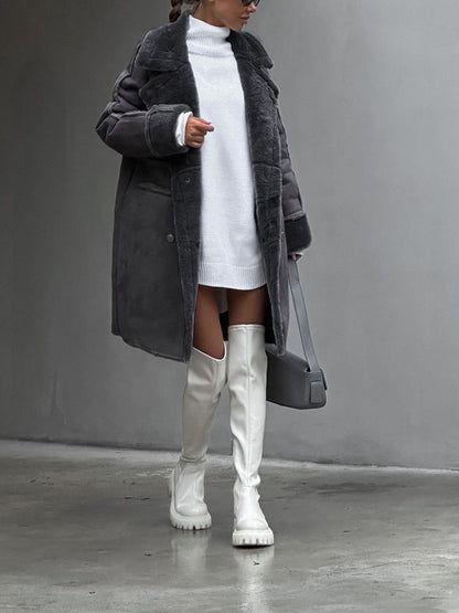 Langer Damen Wintermantel Elegant