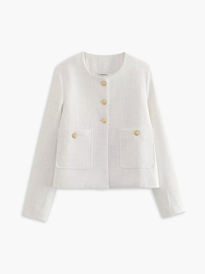 Stilvolle Tweed-Jacke Elegantes Design