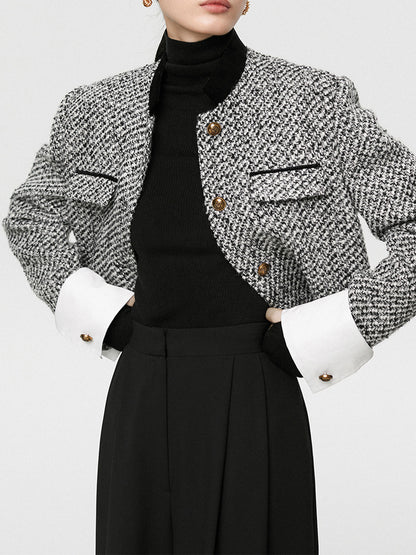 Stylische Boucle Blazer Damen