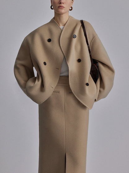Stylische Button-Down-Jacke Damen