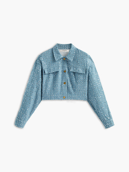 Stylische Cropjacke Damen Dekor