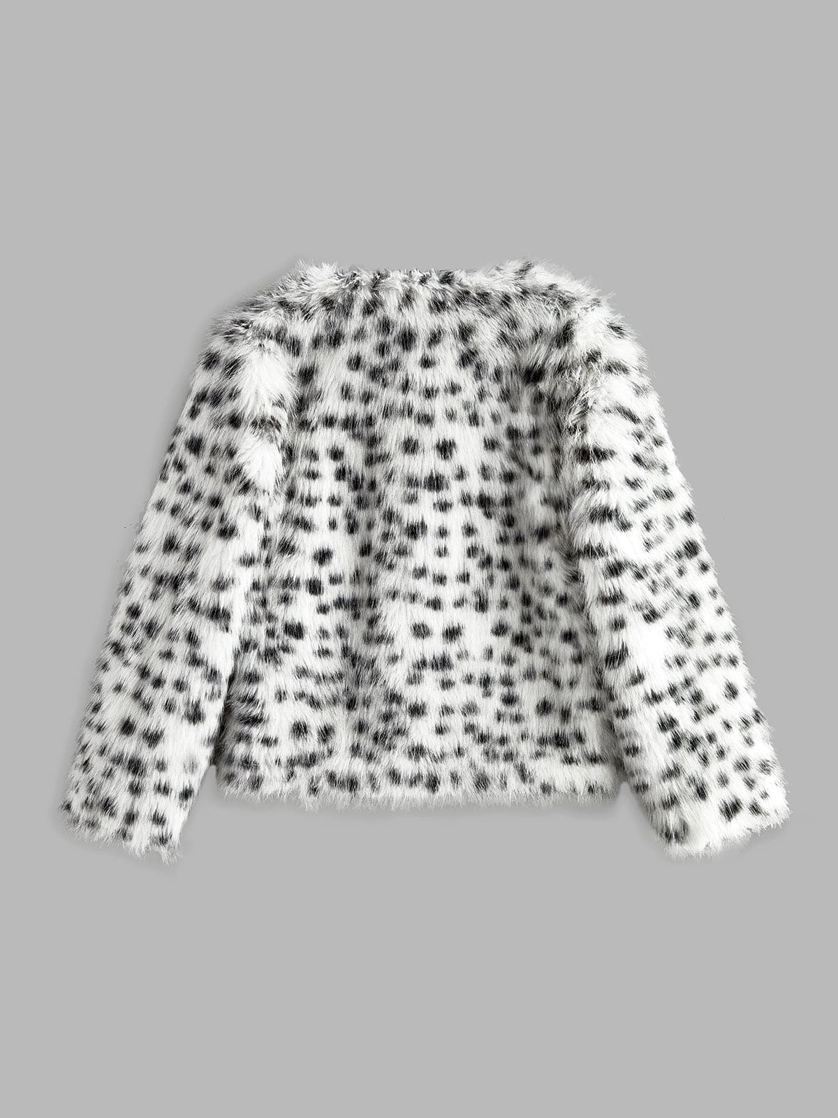Kunstfelljacke Leoparden Muster Weich & Stilvoll - IdealeKleiden