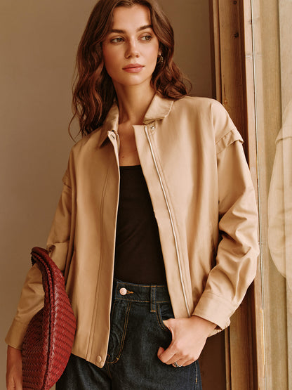 Praktische Polo Jacke Mit Reißverschluss