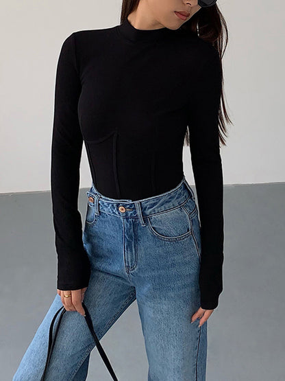 Elegante Damen T-Shirt Slim Fit Design