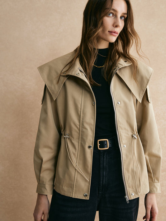 Klassischer Damen-Trenchcoat Elegant Schnitt - IdealeKleiden