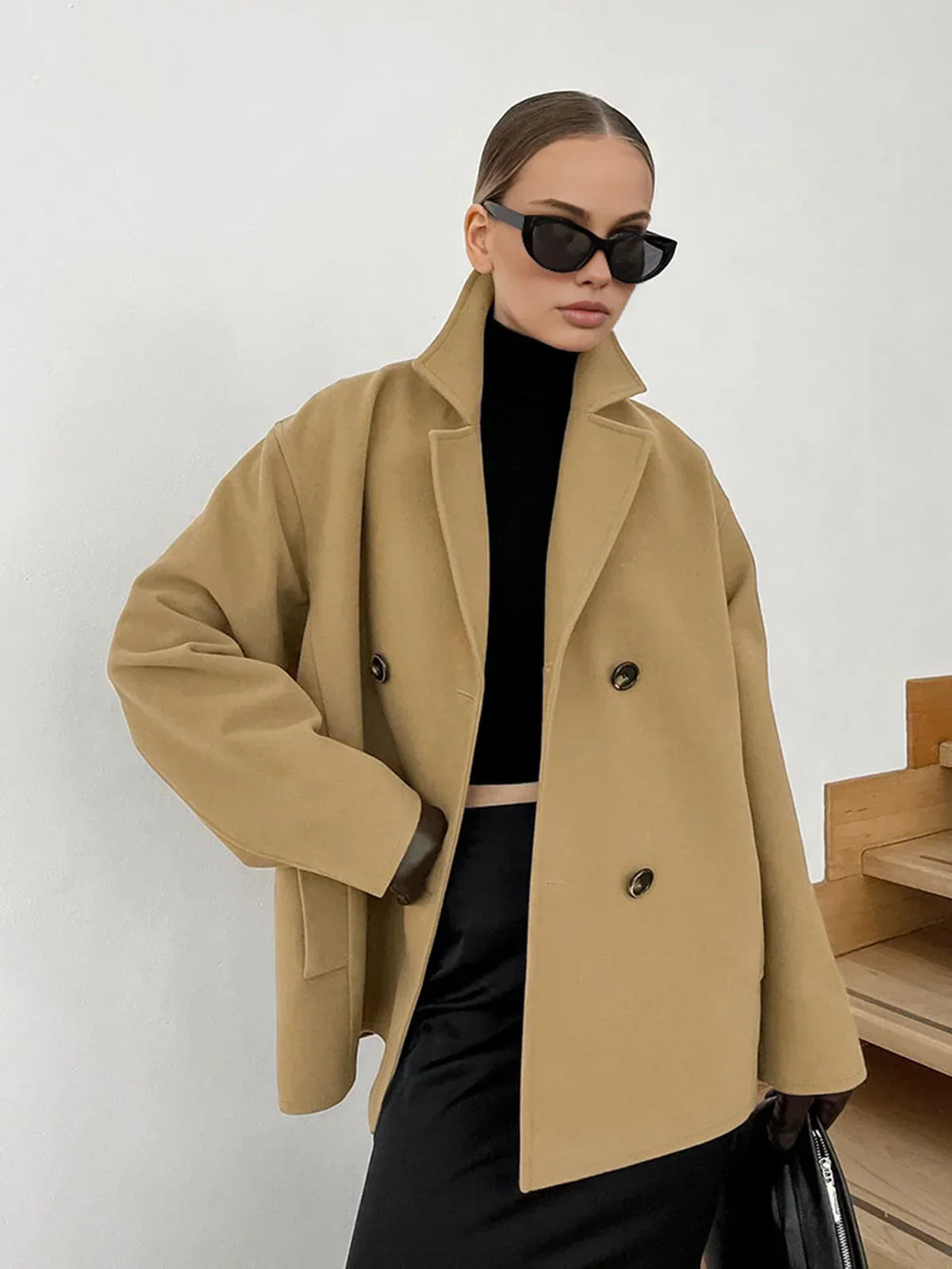 Damenschal Taupe Warm Elegant