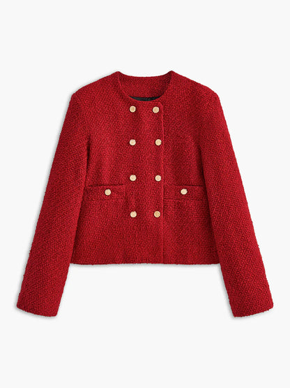 Stilvolle Tweed-Jacke Damen