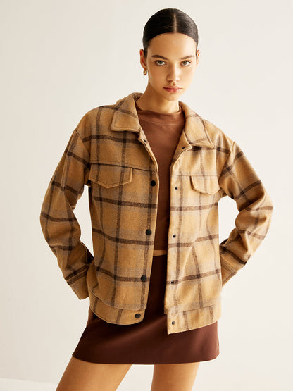 Modische Jacke Mit Muster