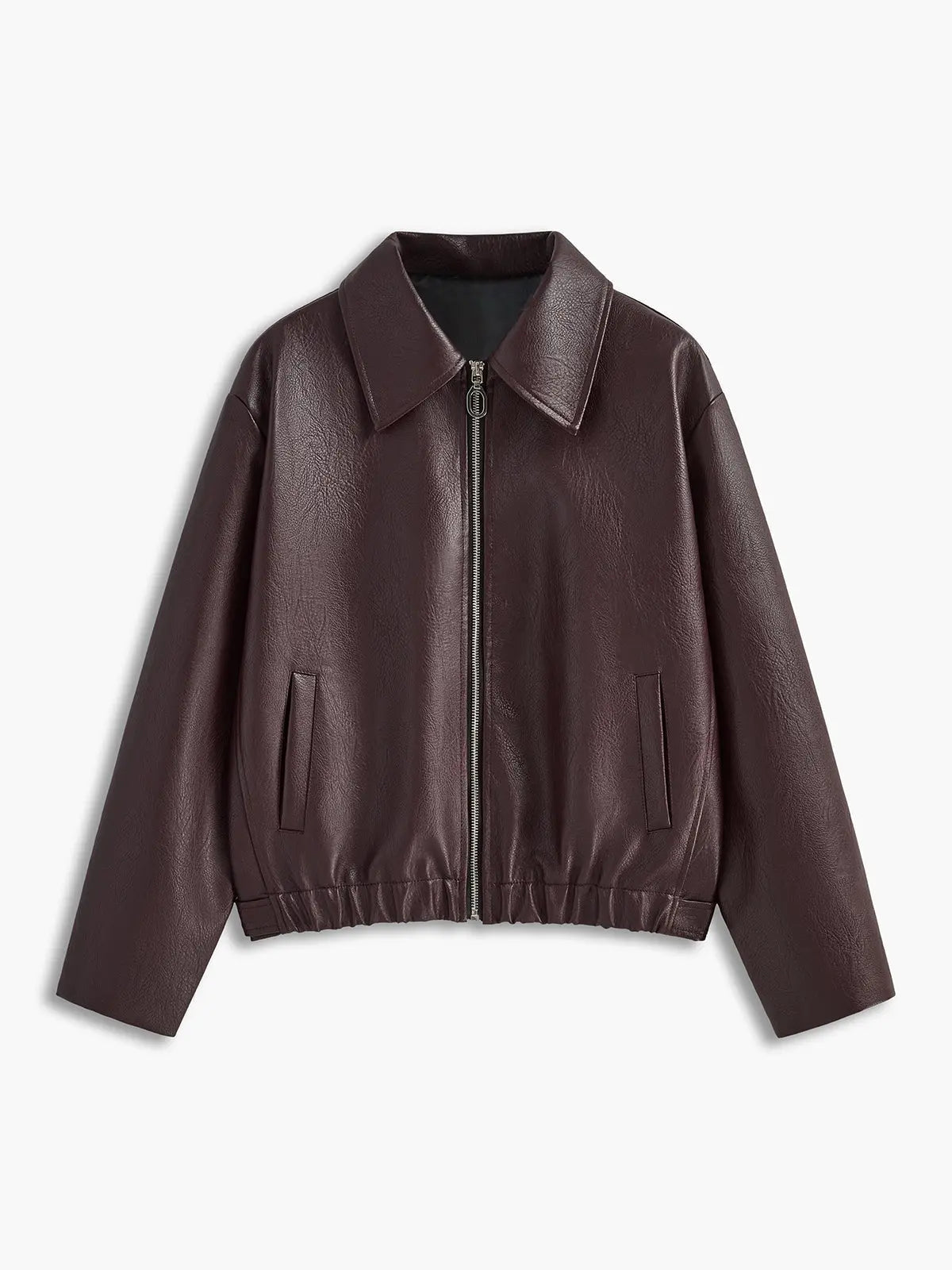 Elegante Lederjacke Klassiker Style