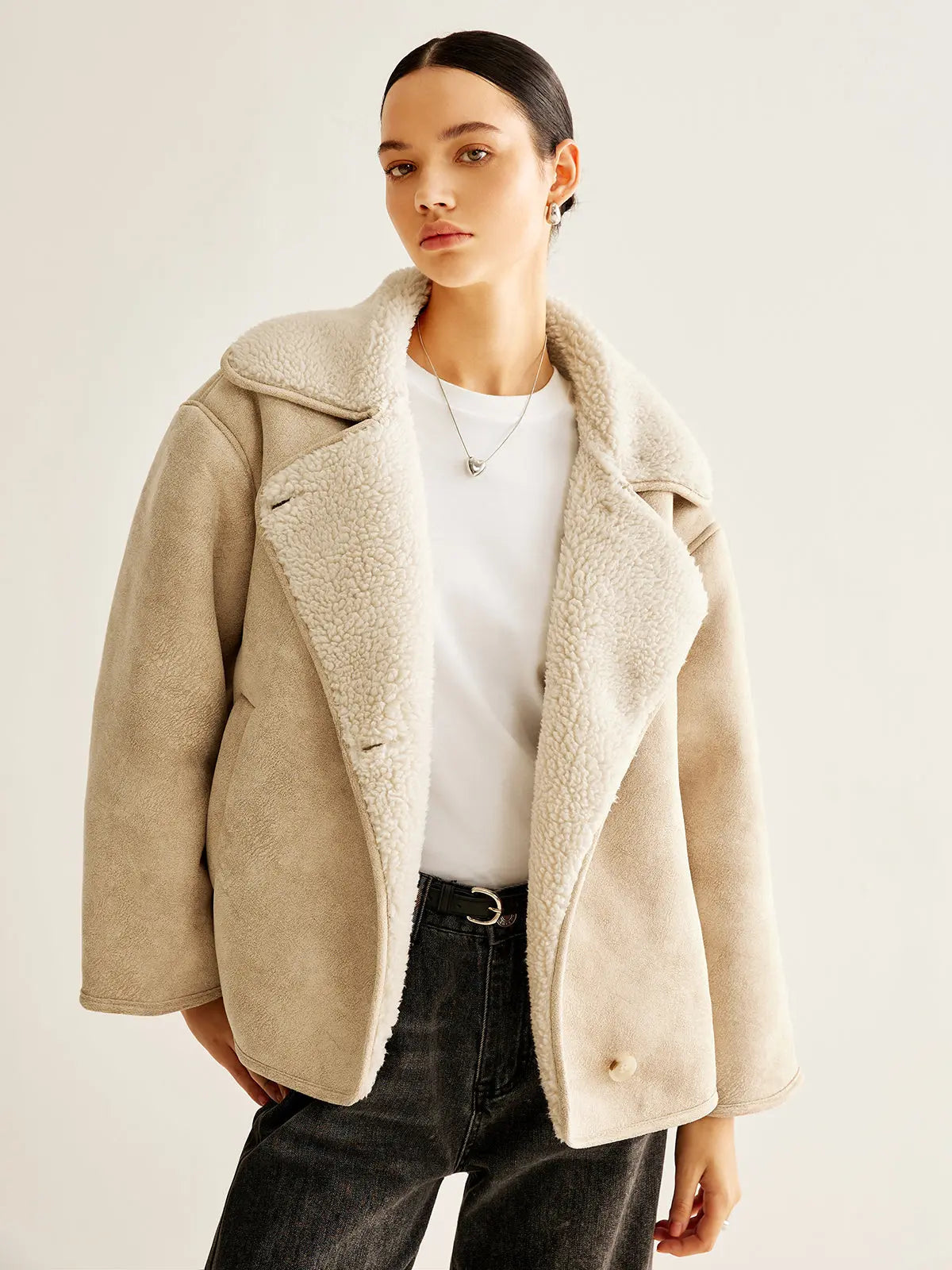 Kuschel Fleecejacke Mit Knöpfen - IdealeKleiden