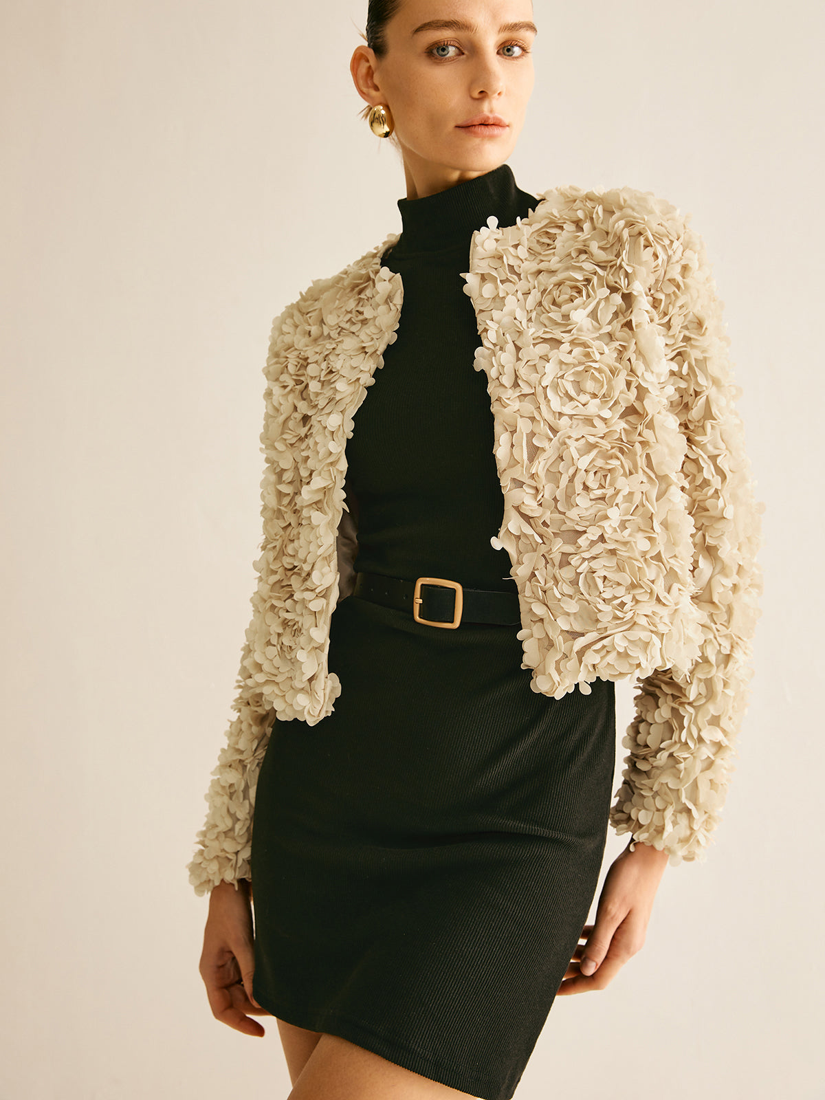 Eleganter Beige Blazer Damen - IdealeKleiden