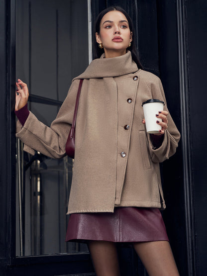 Elegante Damenjacke mit Schal Accessoire