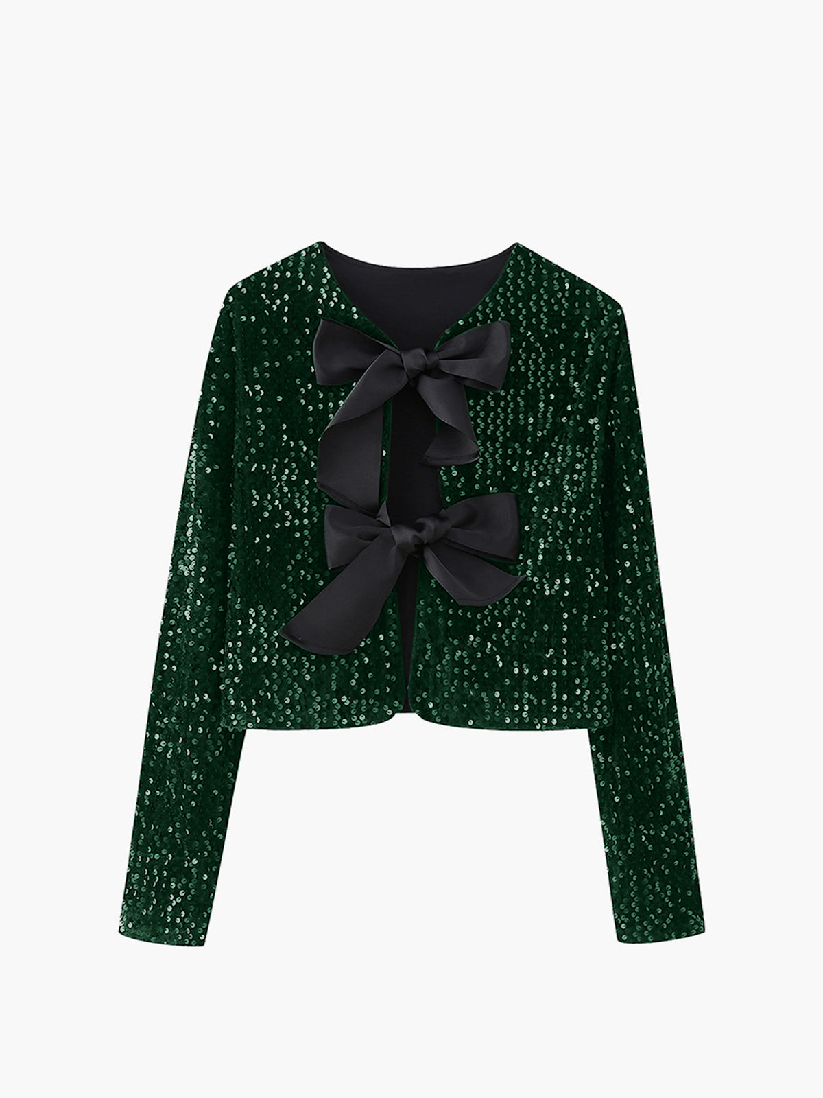 Elegante Damenjacke Samt Blumen Muster