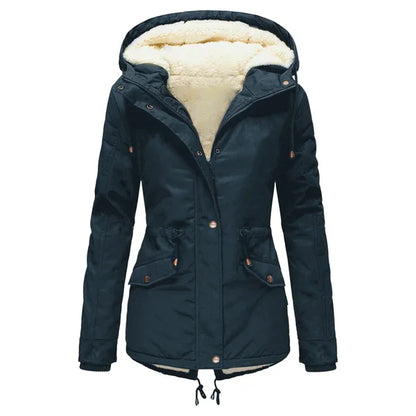 Stylische Winterjacke Gefüttert Warm