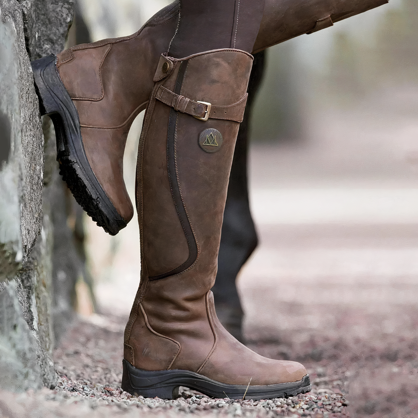 Wasserdichte Damenstiefel Elegant Schwarz - IdealeKleiden