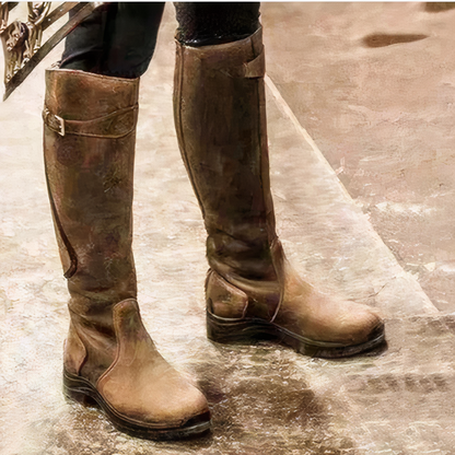 Wasserdichte Damenstiefel Elegant Schwarz